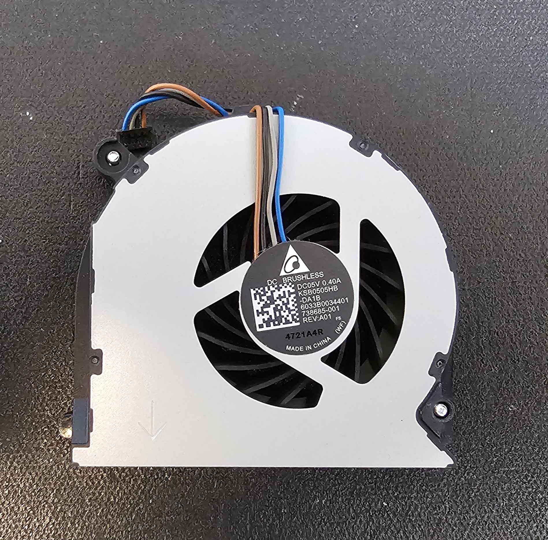 HP Probook 650 G1 738685-001 KSB0505HB-DA1B Fan - Image 2