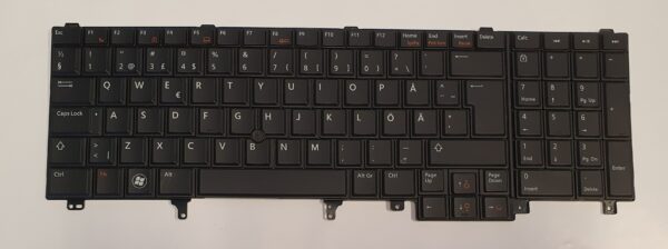 Dell Latitude E5520/Precision M4600 NSK-DW0BC Keyboard (SWE/FIN) (Käyt.)