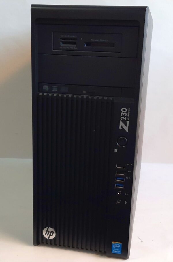 HP Workstation Z230 i7-4790 8GB 480SSD 1TB-HDD Quadro K620 DVDRW W10P