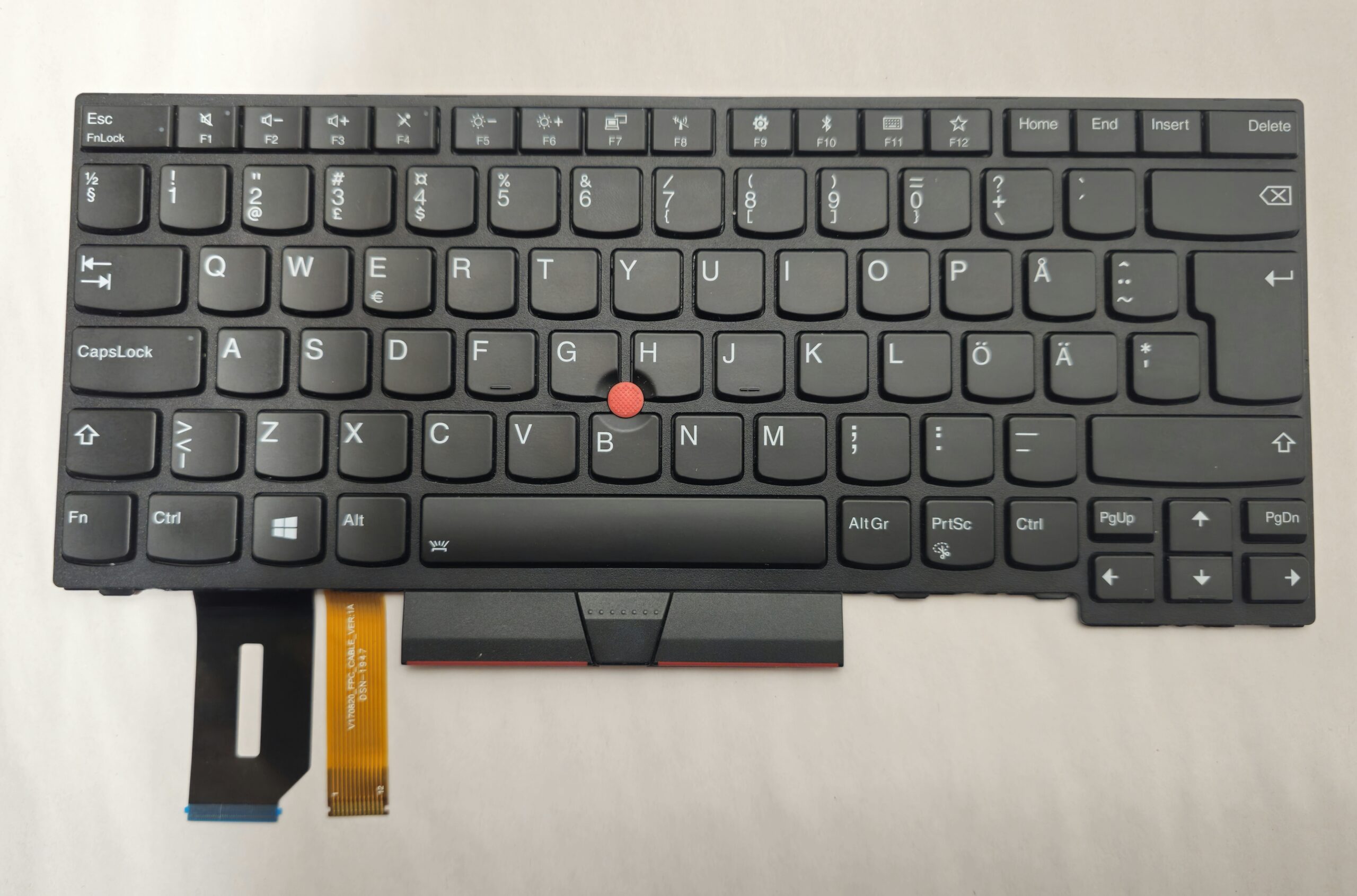 Lenovo ThinkPad E480/T480/L480 Series 01YP545 Backlit Keyboard (NORDIC) (Käyt.)
