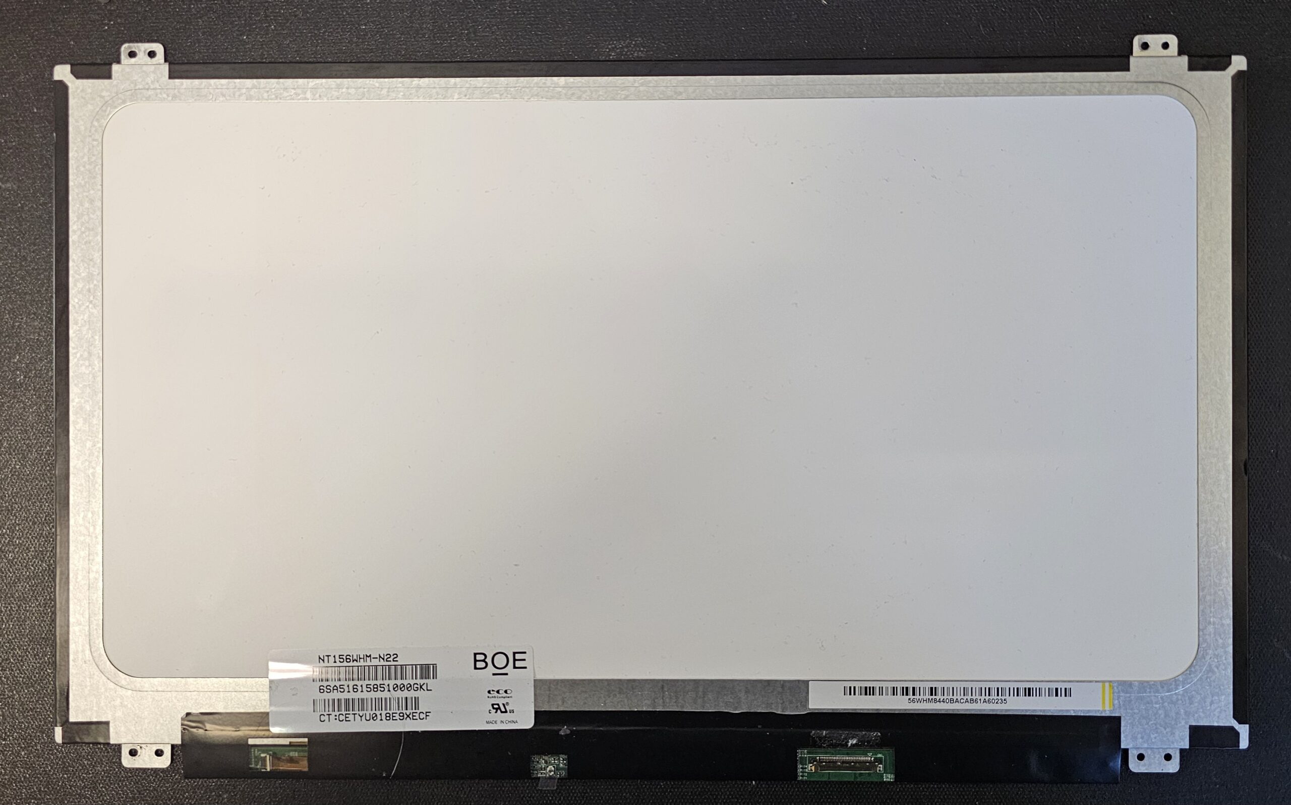 15.6" 1366x768 NT156WHM-N22 60Hz 30-pin eDP1.2/RBR TN BR Top & Bottom Brackets - B - Image 2
