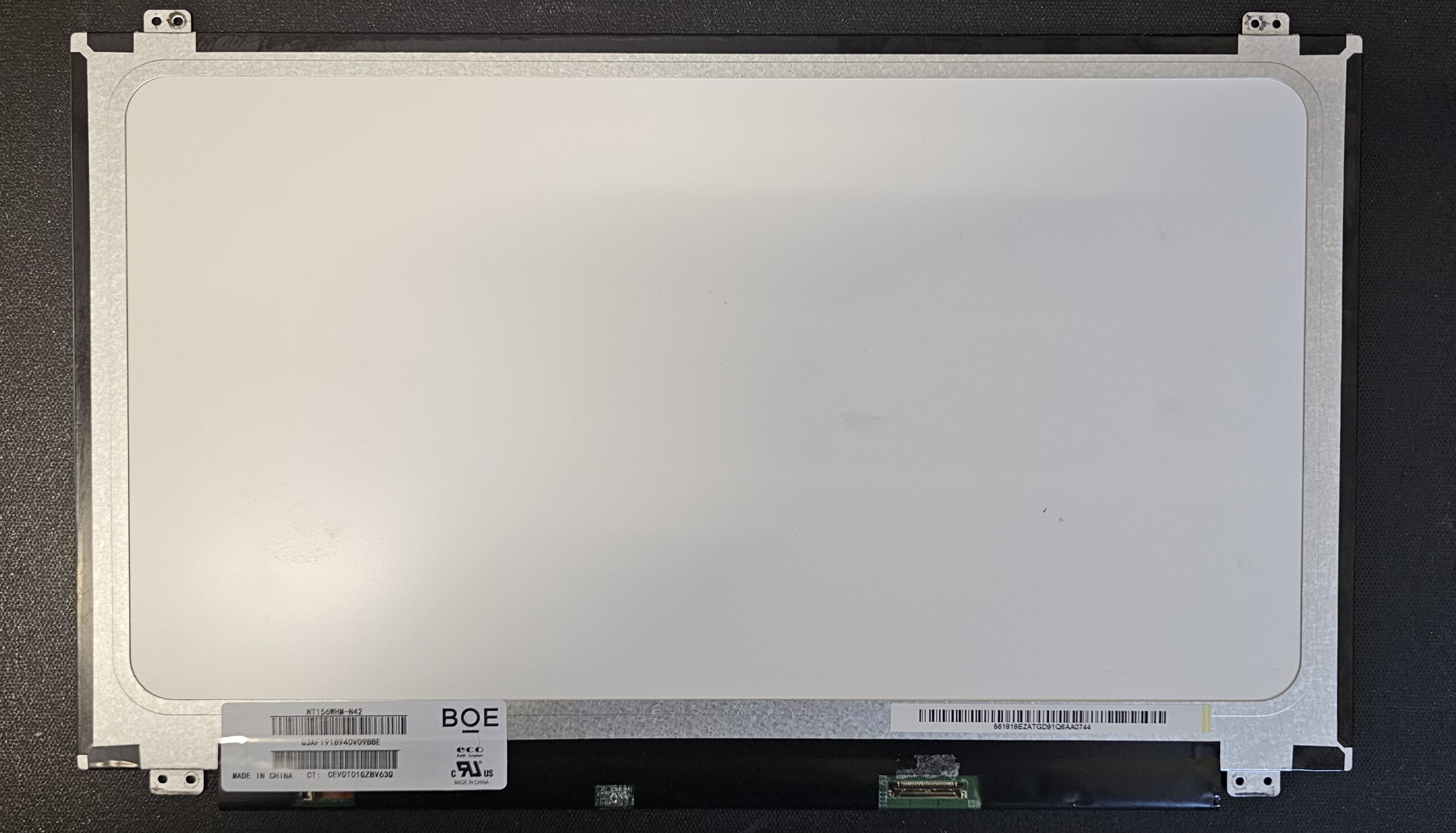 15.6" 1366x768 NT156WHM-N42 60Hz eDP1.2/RBR 30-pin TN BR Top & Bottom Brackets - Image 2