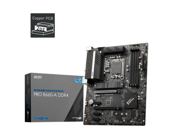 MSI PRO B660-A DDR4 emolevy Intel B660 LGA 1700 ATX